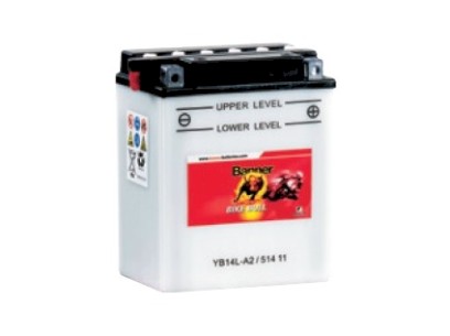 Motobaterie 12V  4Ah 40A BANNER YB4L-B 120x70x92mm